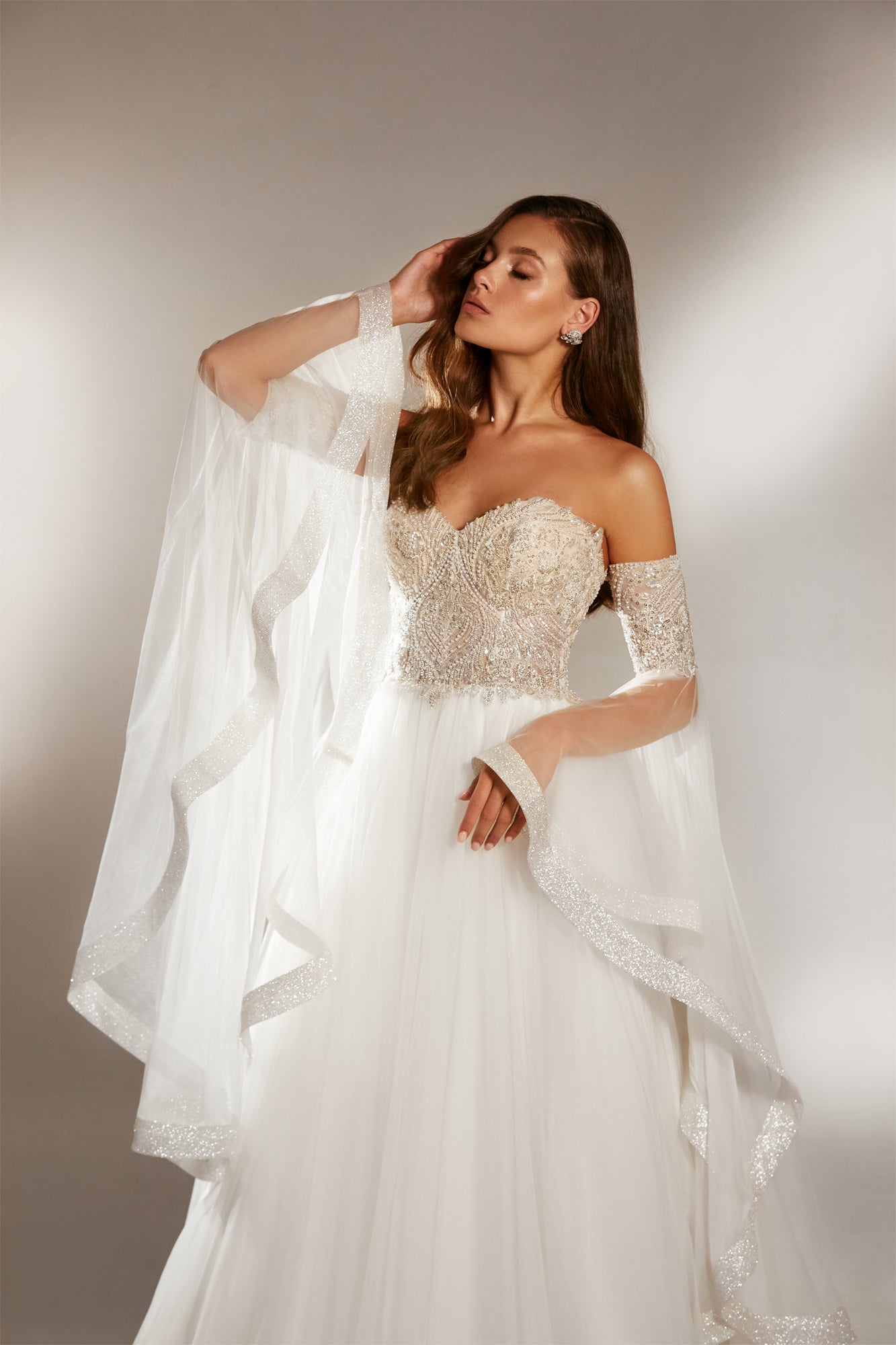 Tulle Ball Gown Fairy Tale with Train Wedding Dress AREZZO | ETHEREAL BY OLIVIA