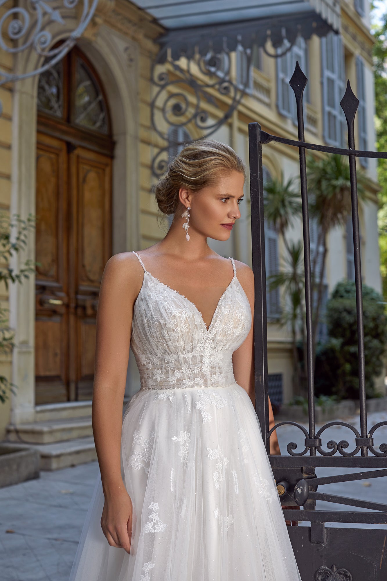 Classic V-Neck Backless Wedding Dress LVIV | ETHEREAL BY OLIVIA