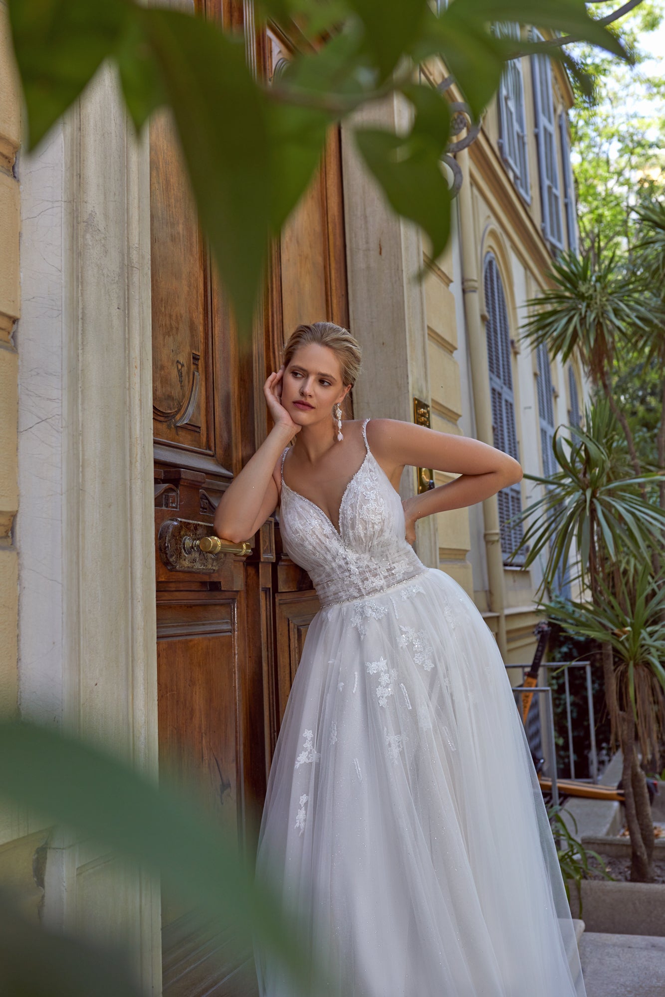 Classic V-Neck Backless Wedding Dress LVIV | ETHEREAL BY OLIVIA