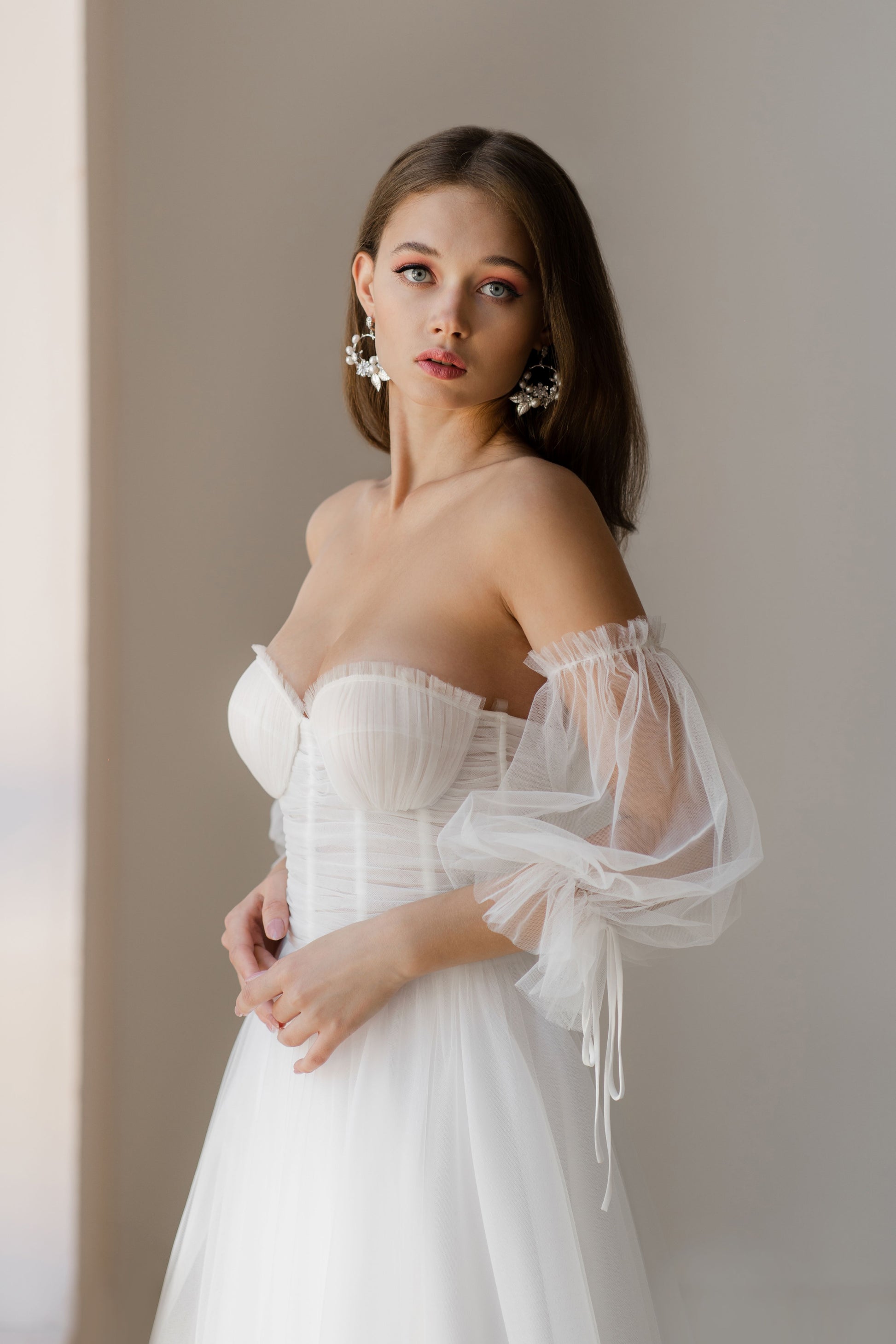 Feminine Tulle Strapless Wedding Dress MILAN | ETHEREAL BY OLIVIA