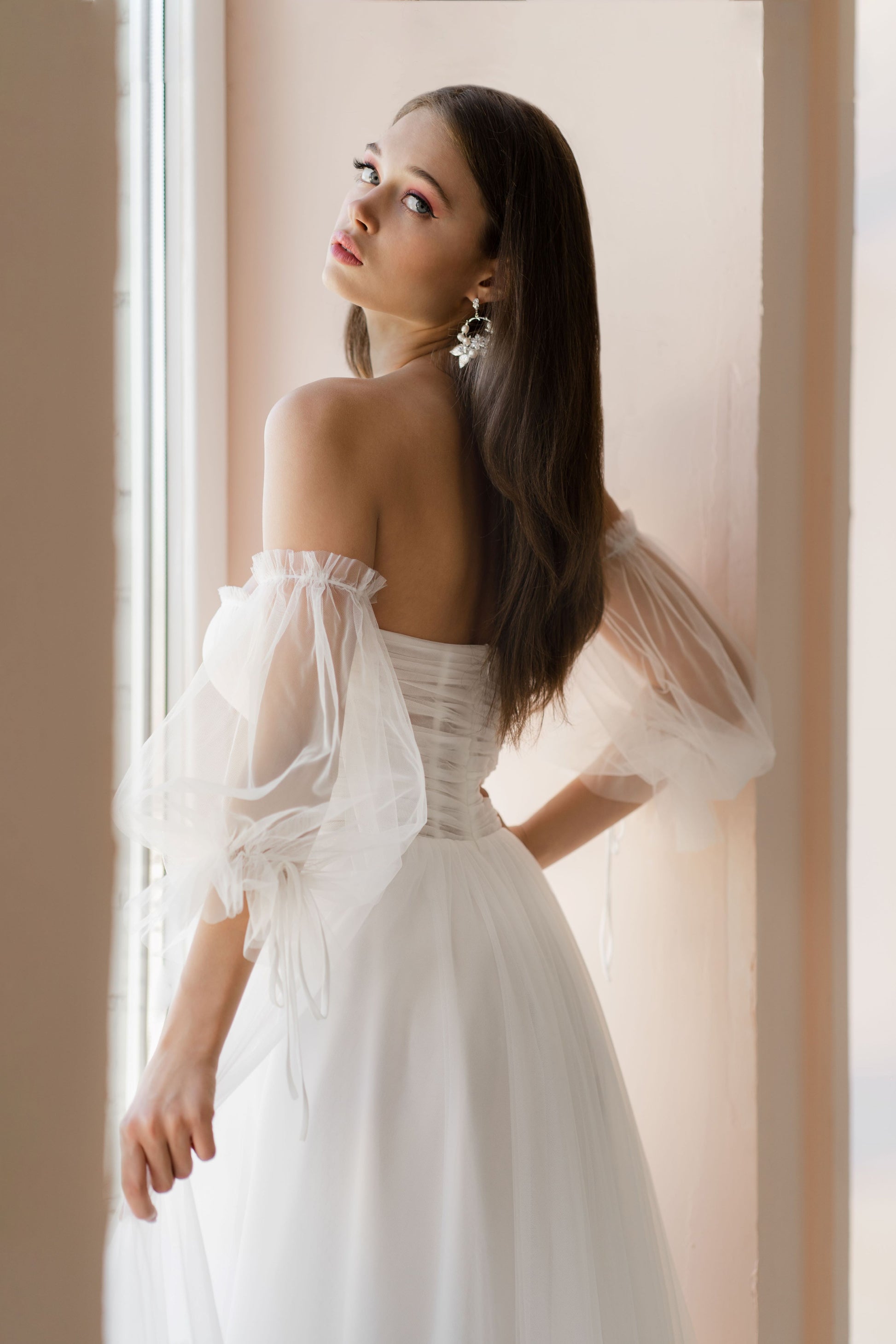 Feminine Tulle Strapless Wedding Dress MILAN | ETHEREAL BY OLIVIA